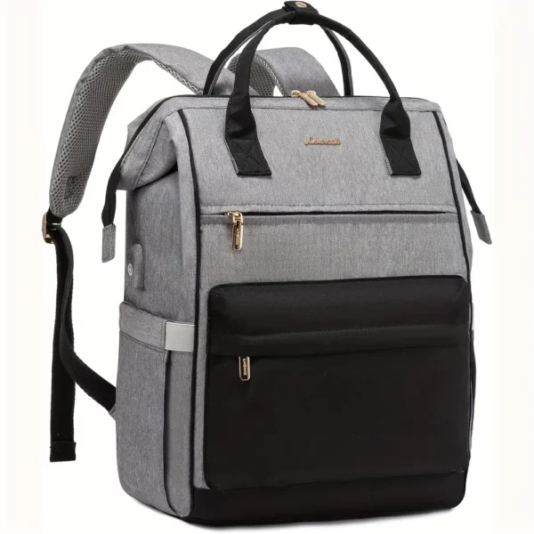 Sac à dos femme pour ordinateur portable – multi-compartiments, usage travail et école