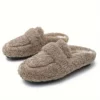 Chaussons femme en fourrure douce – doublure polaire chaude pour l’hiver