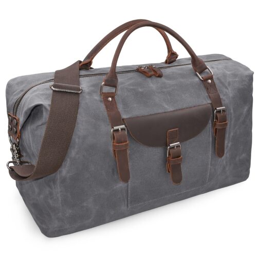 Sac week-end femme grand format – sac de voyage toile imperméable avec anses