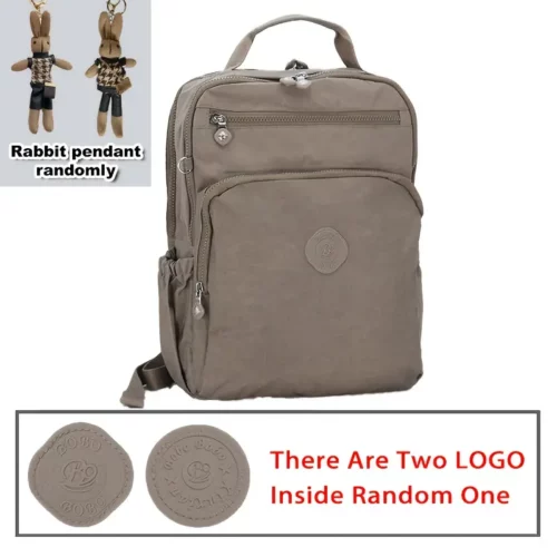 Sac à dos femme en nylon léger – multi-poches, durable et stylé pour voyage