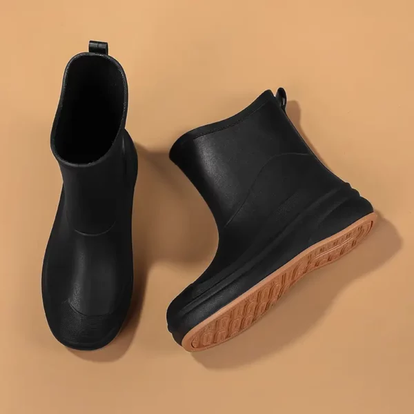 Bottes de pluie femme en caoutchouc EVA antidérapantes au style chic