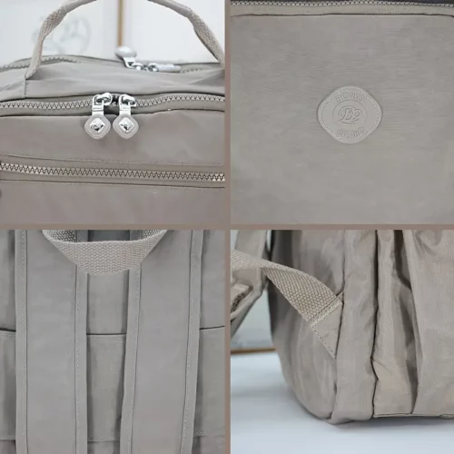 Sac à dos femme en nylon léger – multi-poches, durable et stylé pour voyage