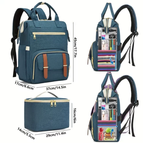 Sac à dos femme multifonction pour ordinateur et repas – design décontracté imperméable