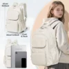 Sac à dos léger femme en nylon imperméable – style urbain et décontracté