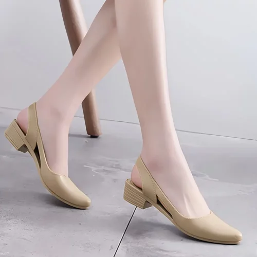 Escarpins femme à petit talon – bout pointu confortable pour mariage ou soirée
