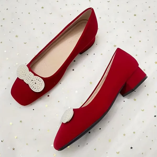 Chaussures mariage femme à talon bas – confort et élégance style chinois