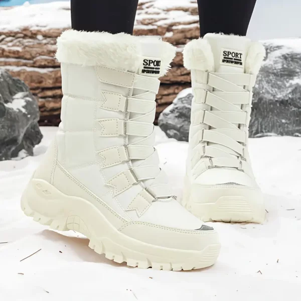 Bottes de neige imperméables femme – doublure chaude et semelle antidérapante