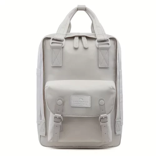 Sac à dos léger multicolore style macaron – sacoche urbaine femme unisexe