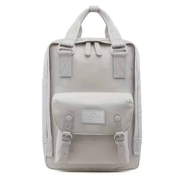 Sac à dos léger multicolore style macaron – sacoche urbaine femme unisexe
