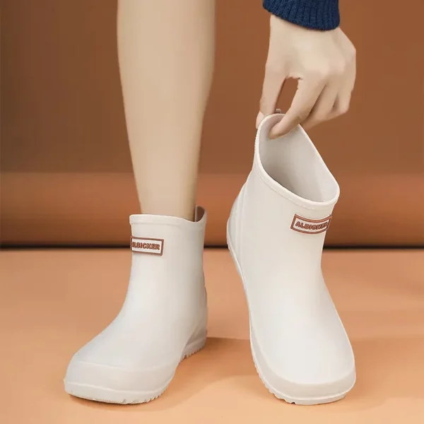 Bottes de pluie femme en caoutchouc chic – confort doublé et semelle antidérapante