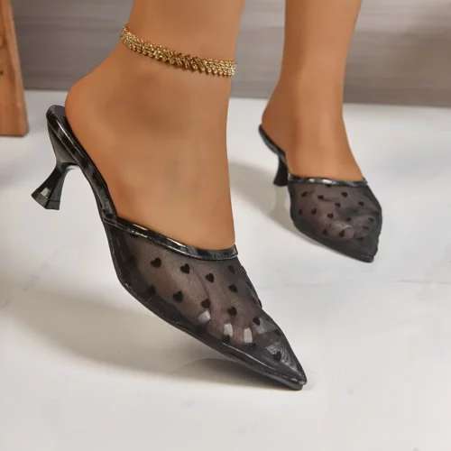 Sandales à petit talon pour femme – confort mariage avec bride cheville
