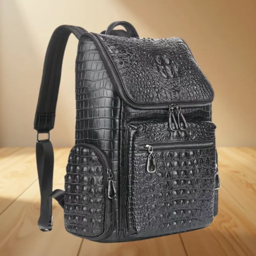 Sac à dos cuir femme convertible – compartiment PC et poches multifonctions