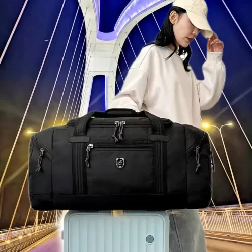 Sac de voyage femme en nylon imperméable – multi-poches et grande capacité