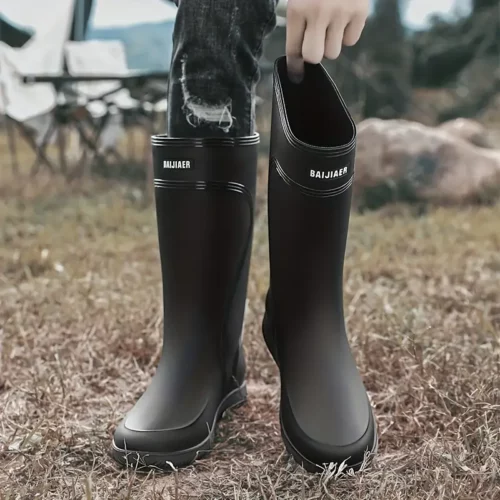 Bottes de pluie femme imperméables en caoutchouc avec semelle antidérapante