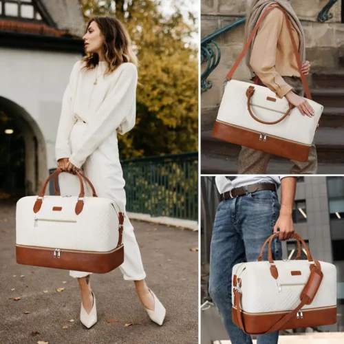 Sac de voyage femme 3 pièces – cabines avec compartiment chaussures en nylon