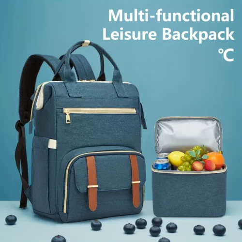 Sac à dos femme multifonction pour ordinateur et repas – design décontracté imperméable