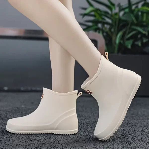 Bottes de pluie femme en caoutchouc chic – confort doublé et semelle antidérapante