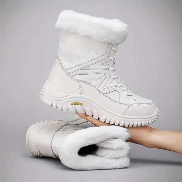 Bottes d’hiver femme fourrées antidérapantes – confort thermique et style