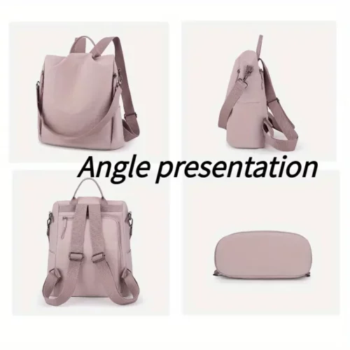 Sac à dos femme anti-vol en nylon léger – urbain, épuré et polyvalent
