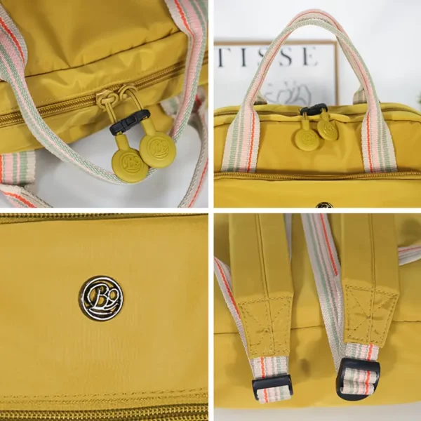 Sac à dos femme nylon léger – multi-poches, idéal ville, voyage, travail