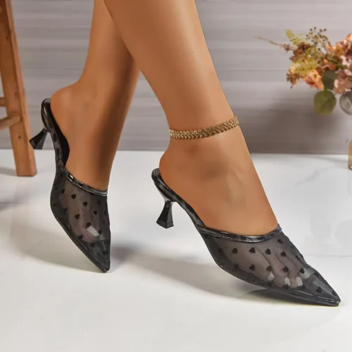 Sandales à petit talon pour femme – confort mariage avec bride cheville