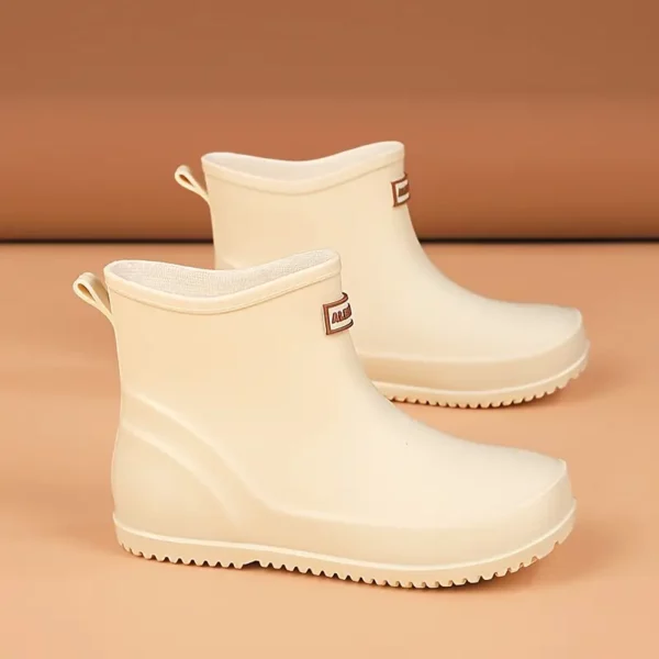 Bottes de pluie femme en caoutchouc chic – confort doublé et semelle antidérapante