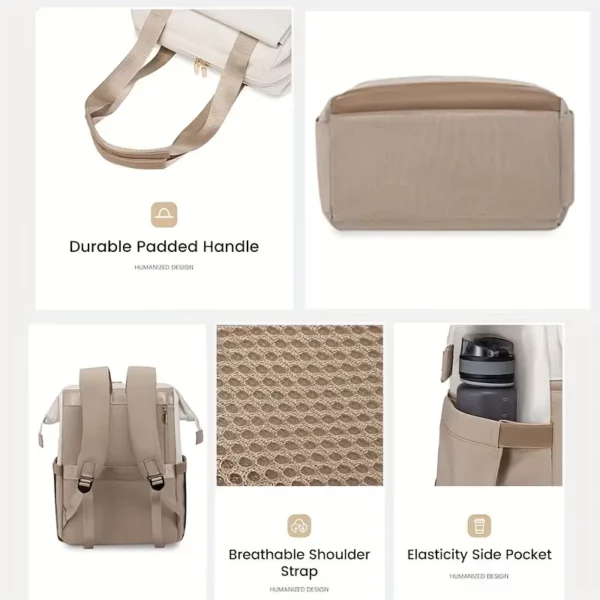 Sac à dos femme élégant pour ordinateur – design convertible et compartiments organisés