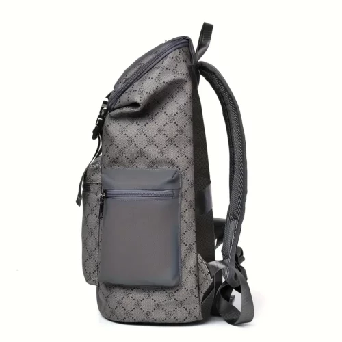 Sac à dos vintage femme en cuir rayé – Élégant et idéal pour ordinateur portable