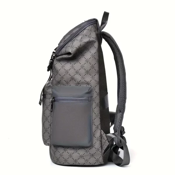 Sac à dos vintage femme en cuir rayé – Élégant et idéal pour ordinateur portable