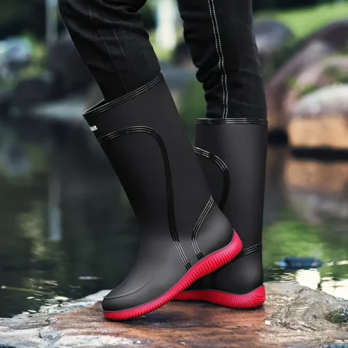 Bottes de pluie femme en caoutchouc imperméables – style chic et entretien facile