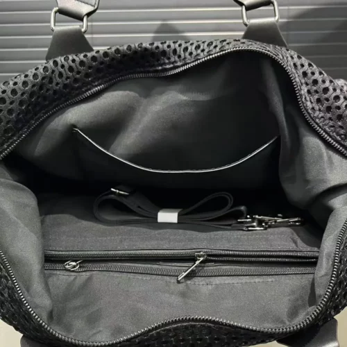 Sac week-end femme en nylon imperméable – bandoulière ajustable et poche avant