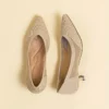 Escarpins femme à petit talon – bout pointu élégant et confortable mariage/bureau