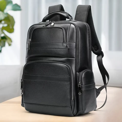 Sac à dos femme cuir véritable – élégant et fonctionnel pour ordinateur portable