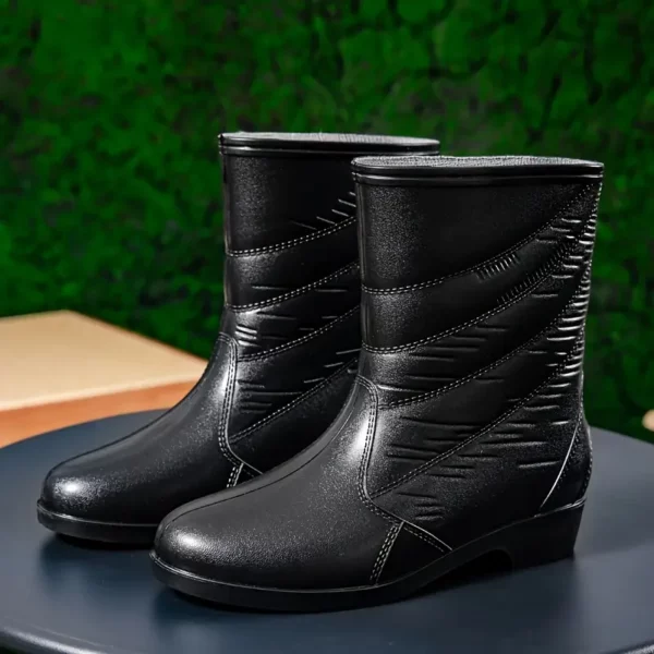 Bottes de pluie femme en caoutchouc antidérapantes – style chic et élégant