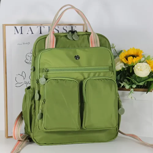 Sac à dos femme nylon léger – multi-poches, idéal ville, voyage, travail