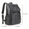 Sac à dos cuir femme convertible – compartiment PC et poches multifonctions