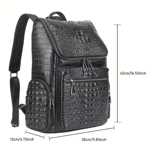 Sac à dos cuir femme convertible – compartiment PC et poches multifonctions