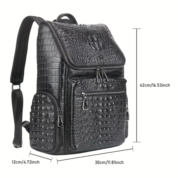 Sac à dos cuir femme convertible – compartiment PC et poches multifonctions