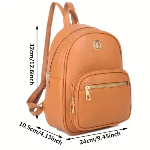 Sac à dos femme léger et élégant – design minimaliste avec poches zippées