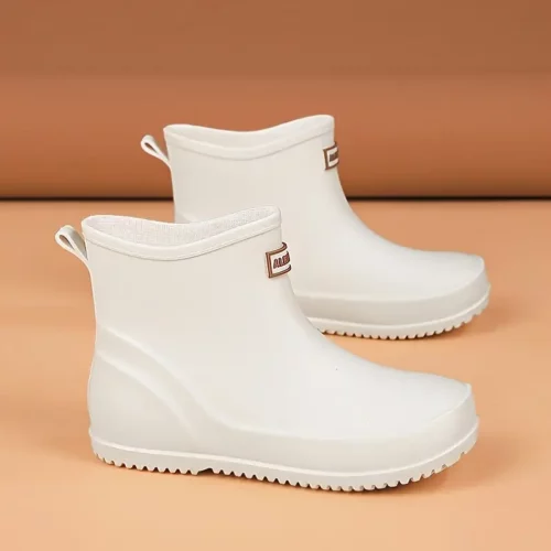 Bottes de pluie femme en caoutchouc chic – confort doublé et semelle antidérapante