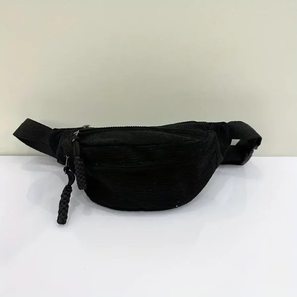 Sac banane femme en velours côtelé – style tendance et texture douce
