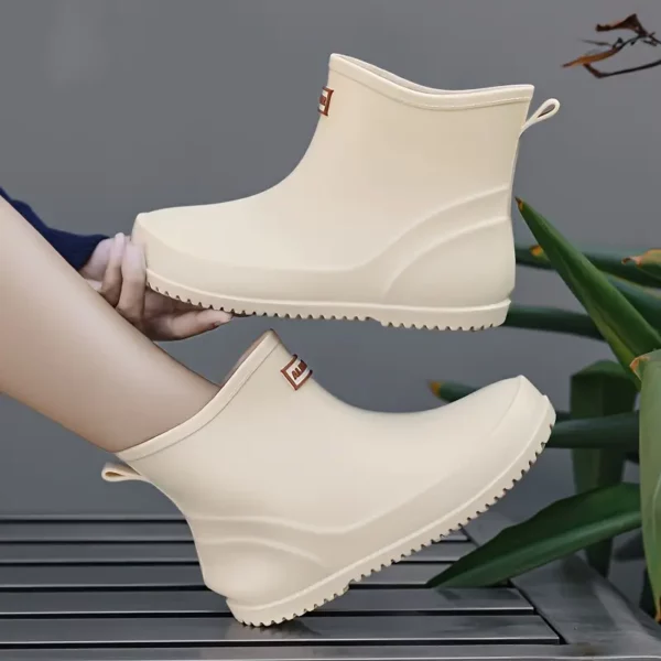 Bottes de pluie femme en caoutchouc chic – confort doublé et semelle antidérapante