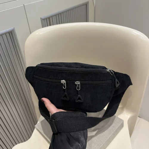Sac banane femme en velours côtelé – chic et pratique pour le quotidien