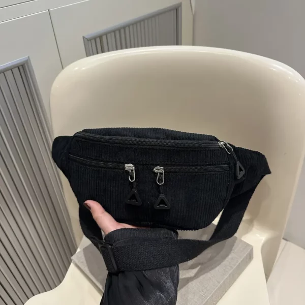 Sac banane femme en velours côtelé – chic et pratique pour le quotidien