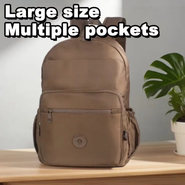 Sac à dos femme léger en nylon résistant – design anti-vol et compartiments multiples