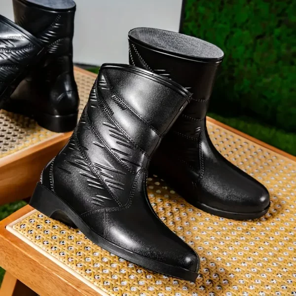 Bottes de pluie femme en caoutchouc antidérapantes – style chic et élégant