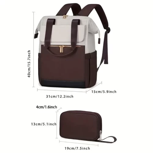 Sac à dos femme élégant pour ordinateur – design convertible et compartiments organisés