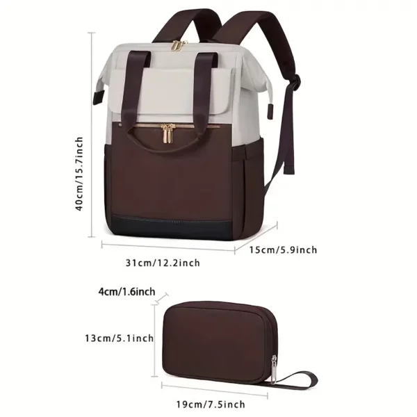 Sac à dos femme élégant pour ordinateur – design convertible et compartiments organisés