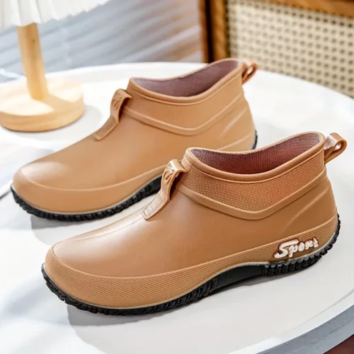 Bottes de pluie femme en caoutchouc antidérapantes – style chic et durable