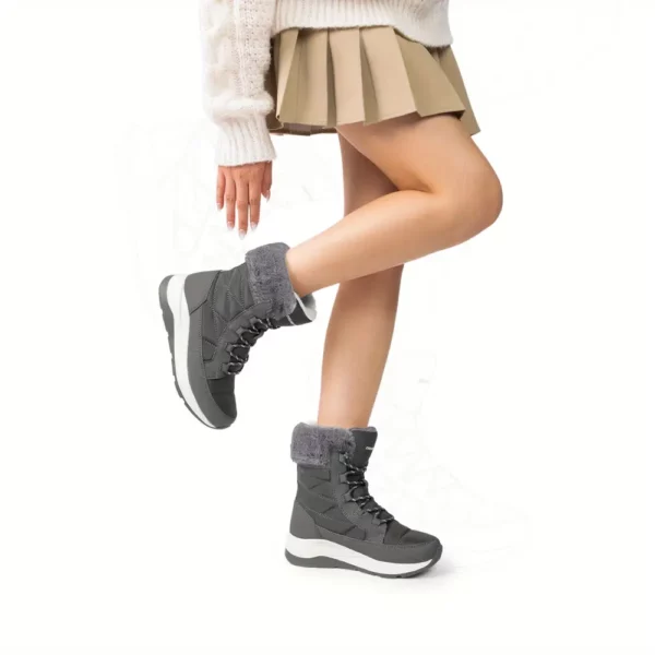 Bottes de neige femme imperméables fourrées – confort thermique extérieur